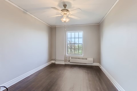 Floor plan for 2 beds, 1 bath